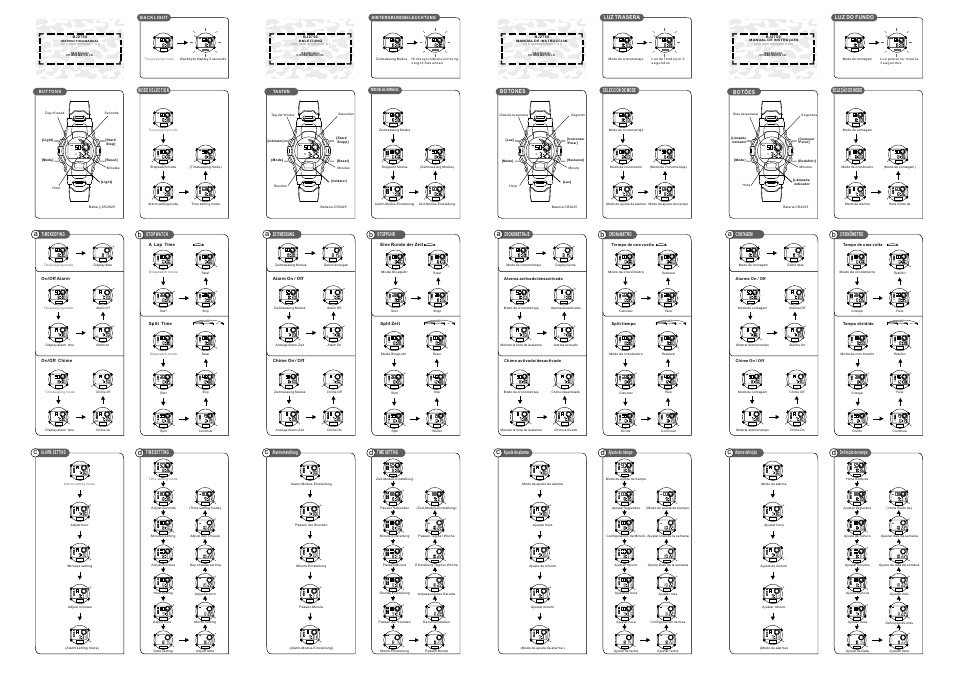 Q&Q QUARTZ BJ2750 User Manual | 2 pages