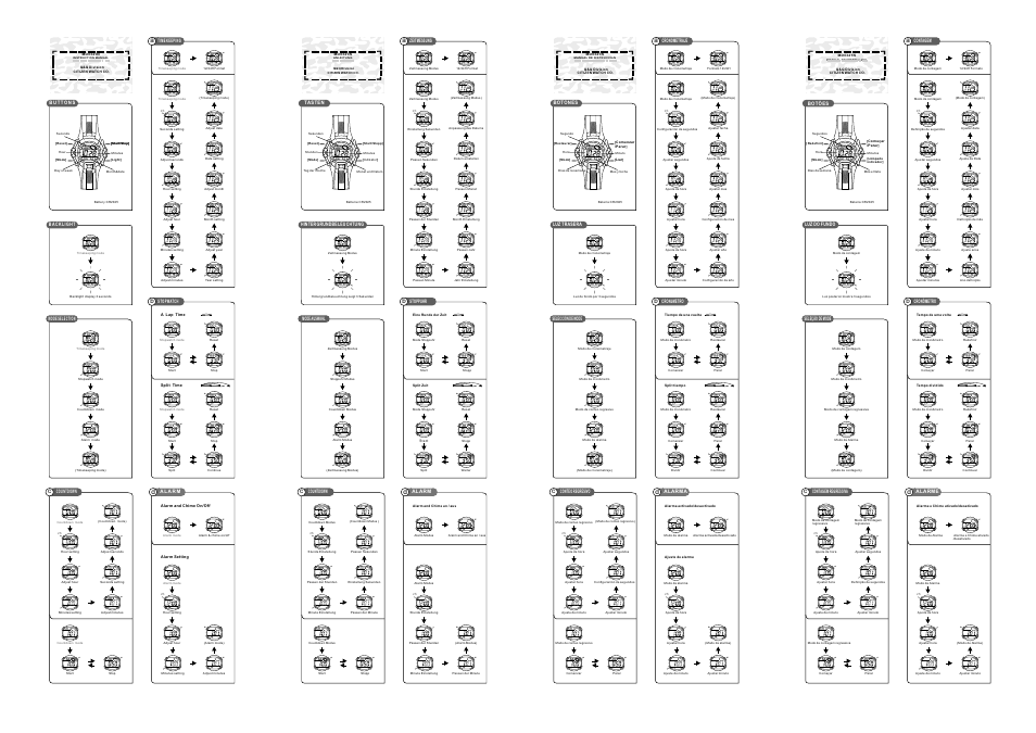 Q&Q QUARTZ MD0341N User Manual | 2 pages