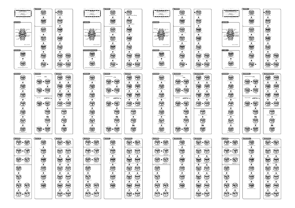 Q&Q QUARTZ MD06109 User Manual | 2 pages