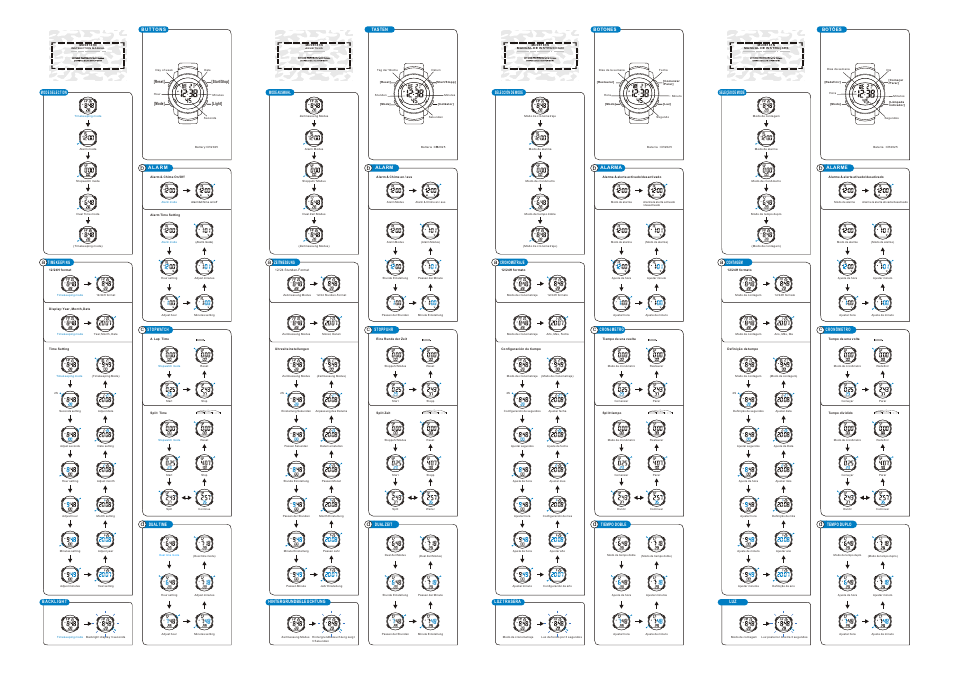 Q&Q QUARTZ MD08181 User Manual | 2 pages