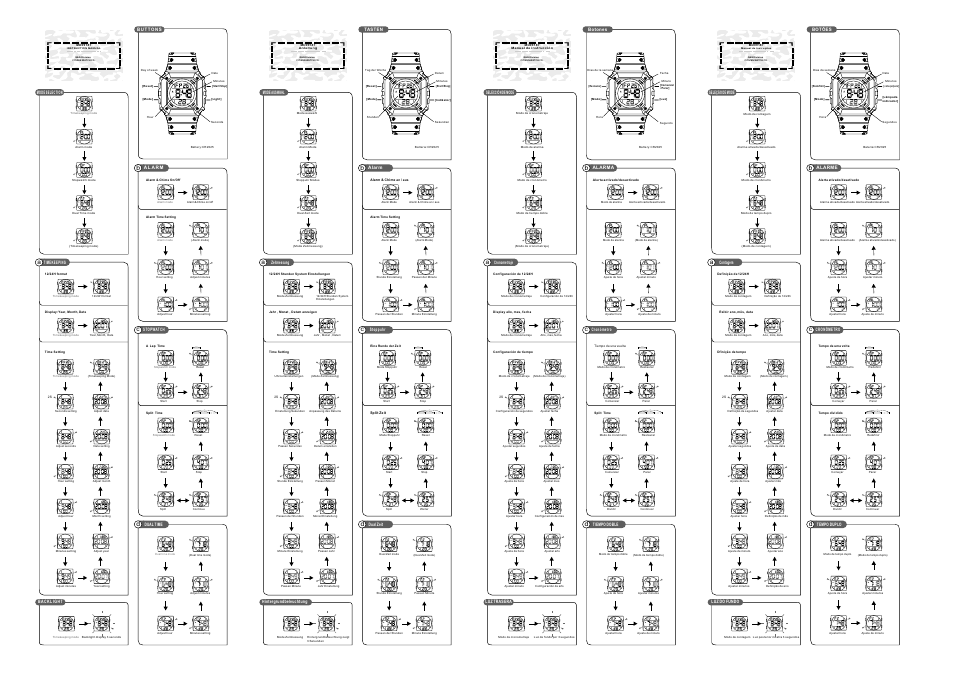 Q&Q QUARTZ MD09187 User Manual | 2 pages