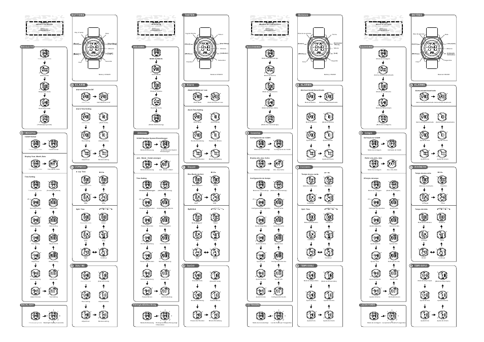 Q&Q QUARTZ MD09189 User Manual | 2 pages