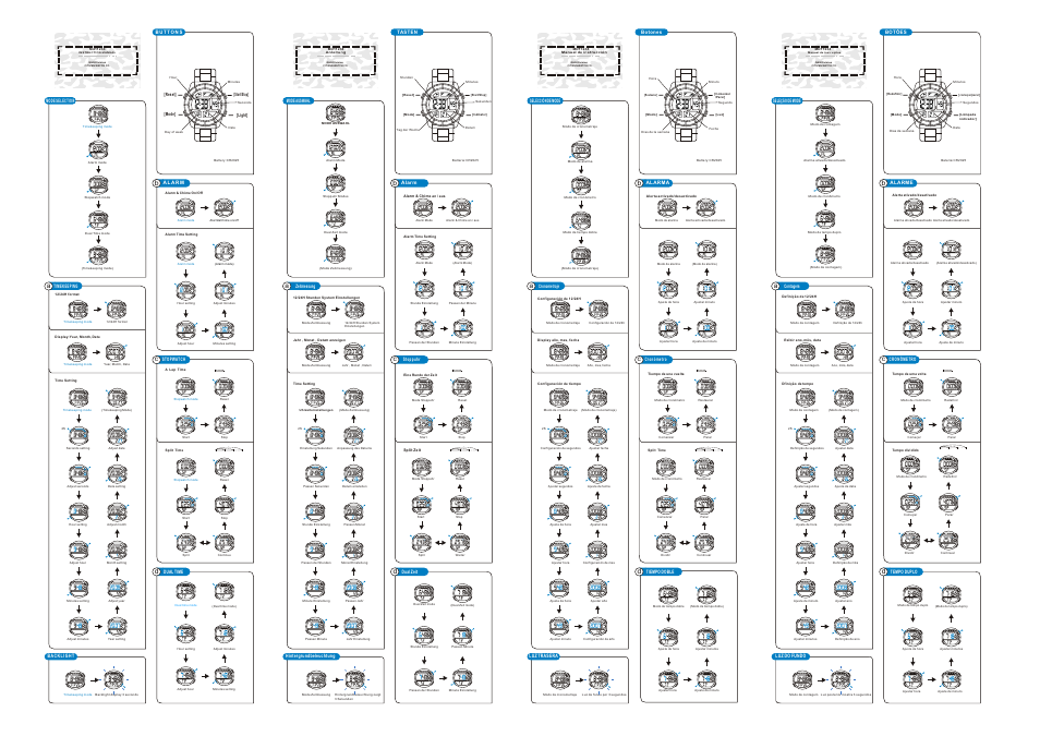 Q&Q QUARTZ MD11234 User Manual | 2 pages