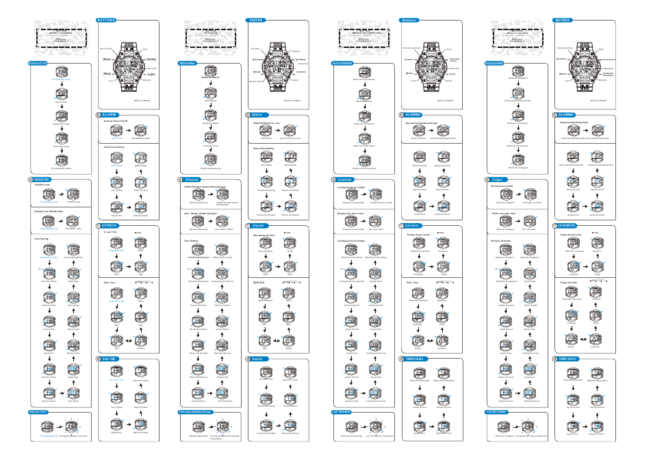 Q&Q QUARTZ MD11235 User Manual | 2 pages
