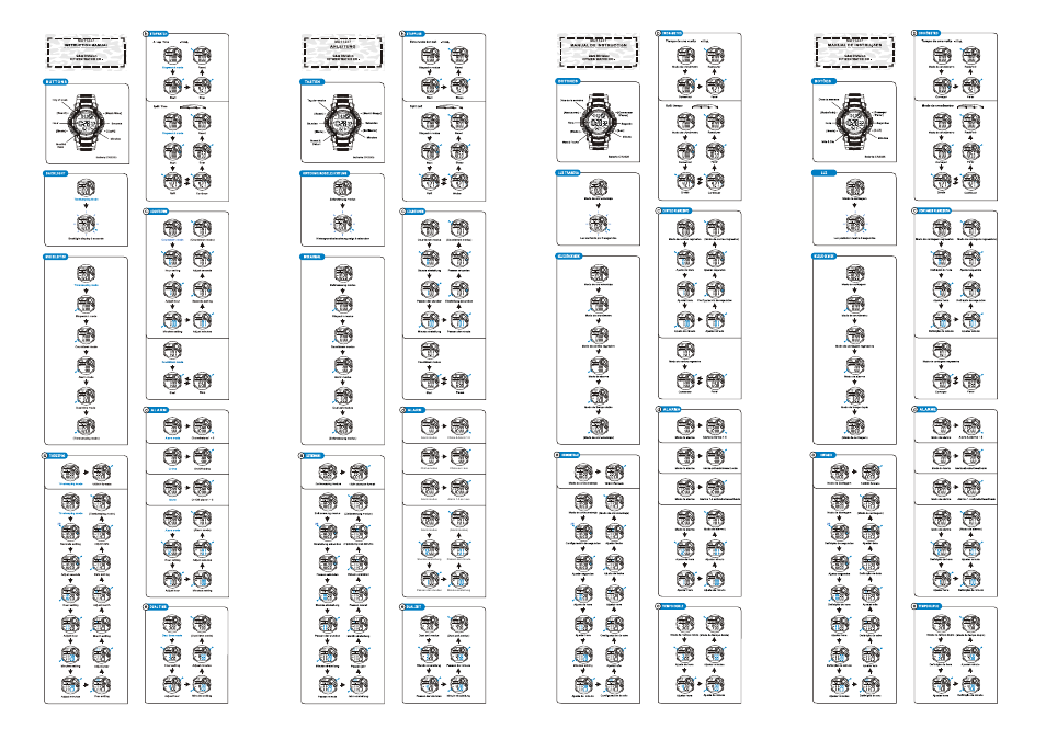 Q&Q QUARTZ MD11237 User Manual | 2 pages
