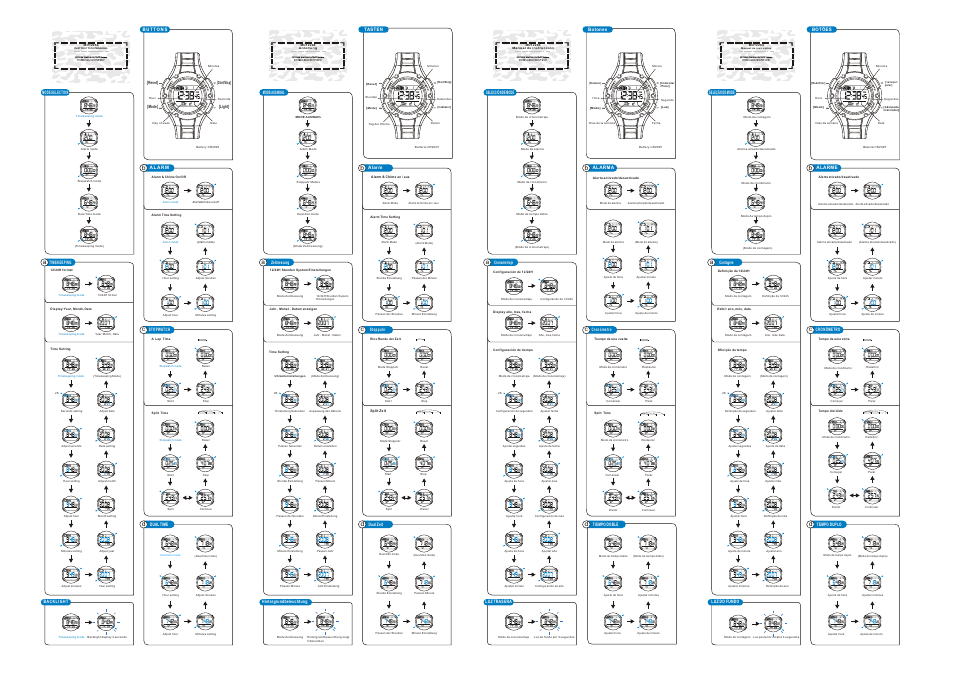 Q&Q QUARTZ MD12264 User Manual | 2 pages