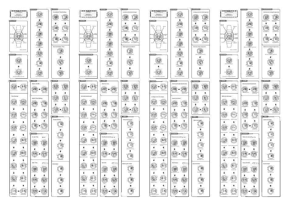 Q&Q QUARTZ MS04N1 User Manual | 2 pages