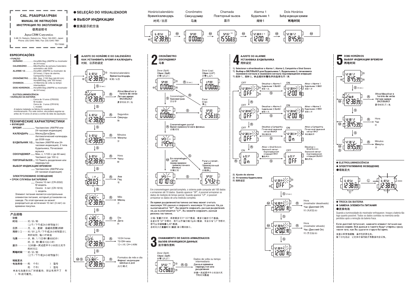 Q&Q QUARTZ P5A5 User Manual | Page 2 / 2