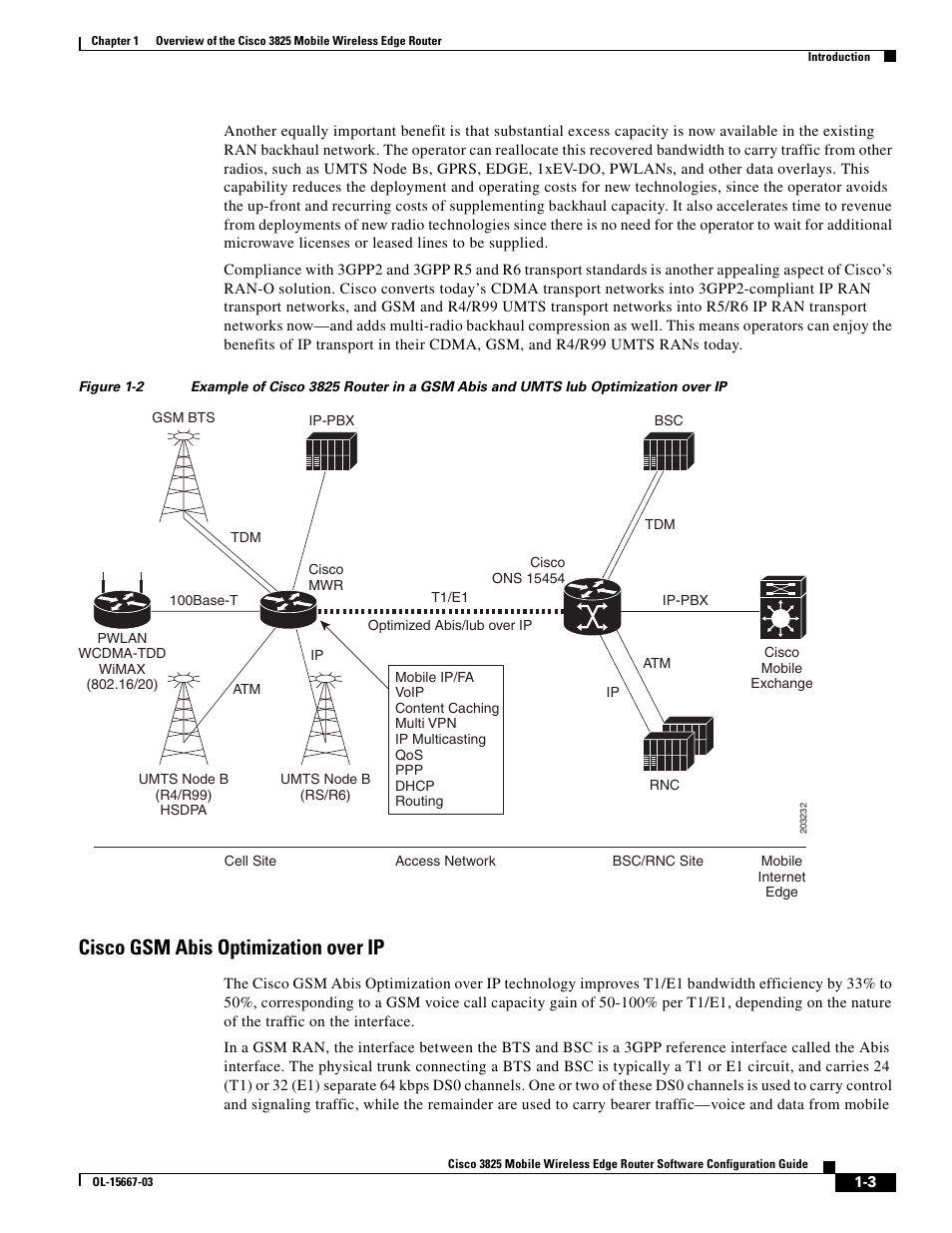 Cisco gsm abis optimization over ip, Figure 1-2 | Cisco 3825 User Manual | Page 13 / 358