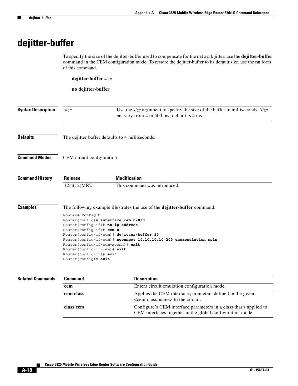 Dejitter-buffer | Cisco 3825 User Manual | Page 150 / 358