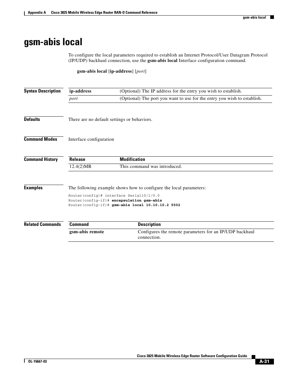 Gsm-abis local | Cisco 3825 User Manual | Page 163 / 358