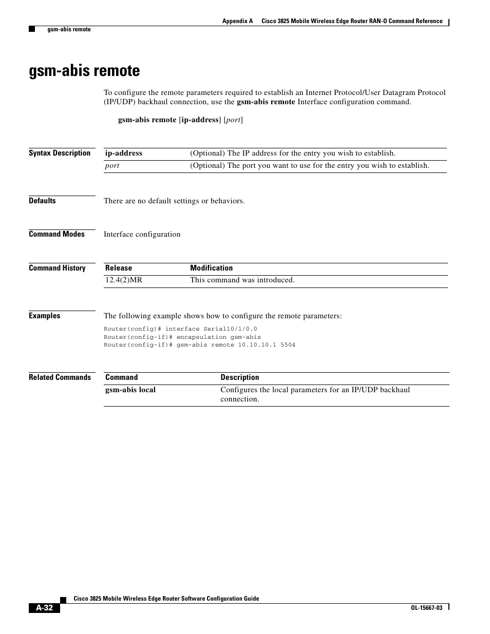 Gsm-abis remote | Cisco 3825 User Manual | Page 164 / 358
