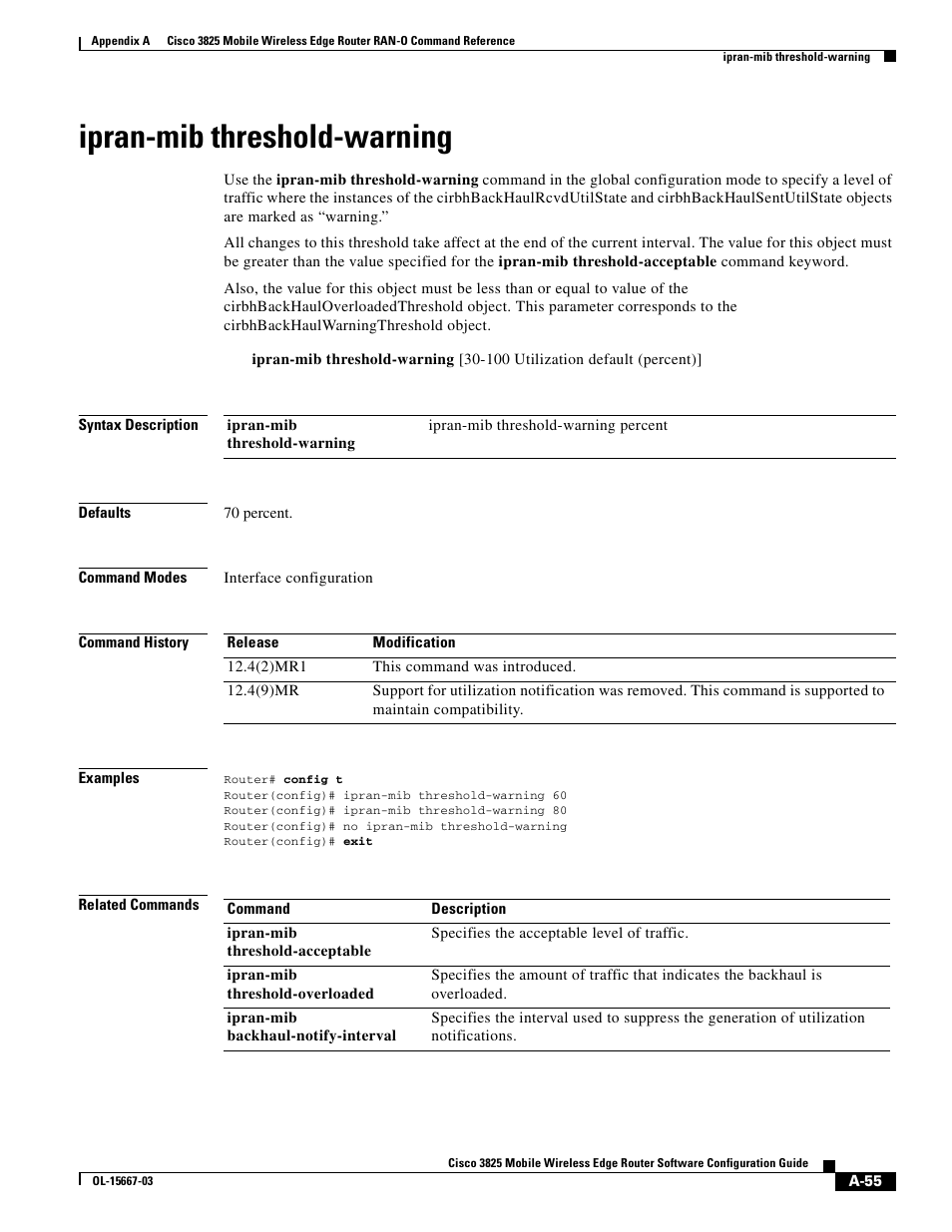 Ipran-mib threshold-warning | Cisco 3825 User Manual | Page 187 / 358