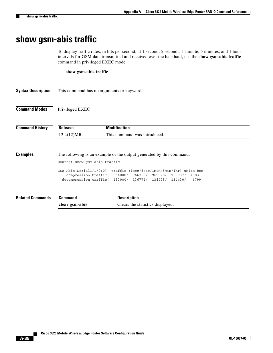 Show gsm-abis traffic | Cisco 3825 User Manual | Page 220 / 358