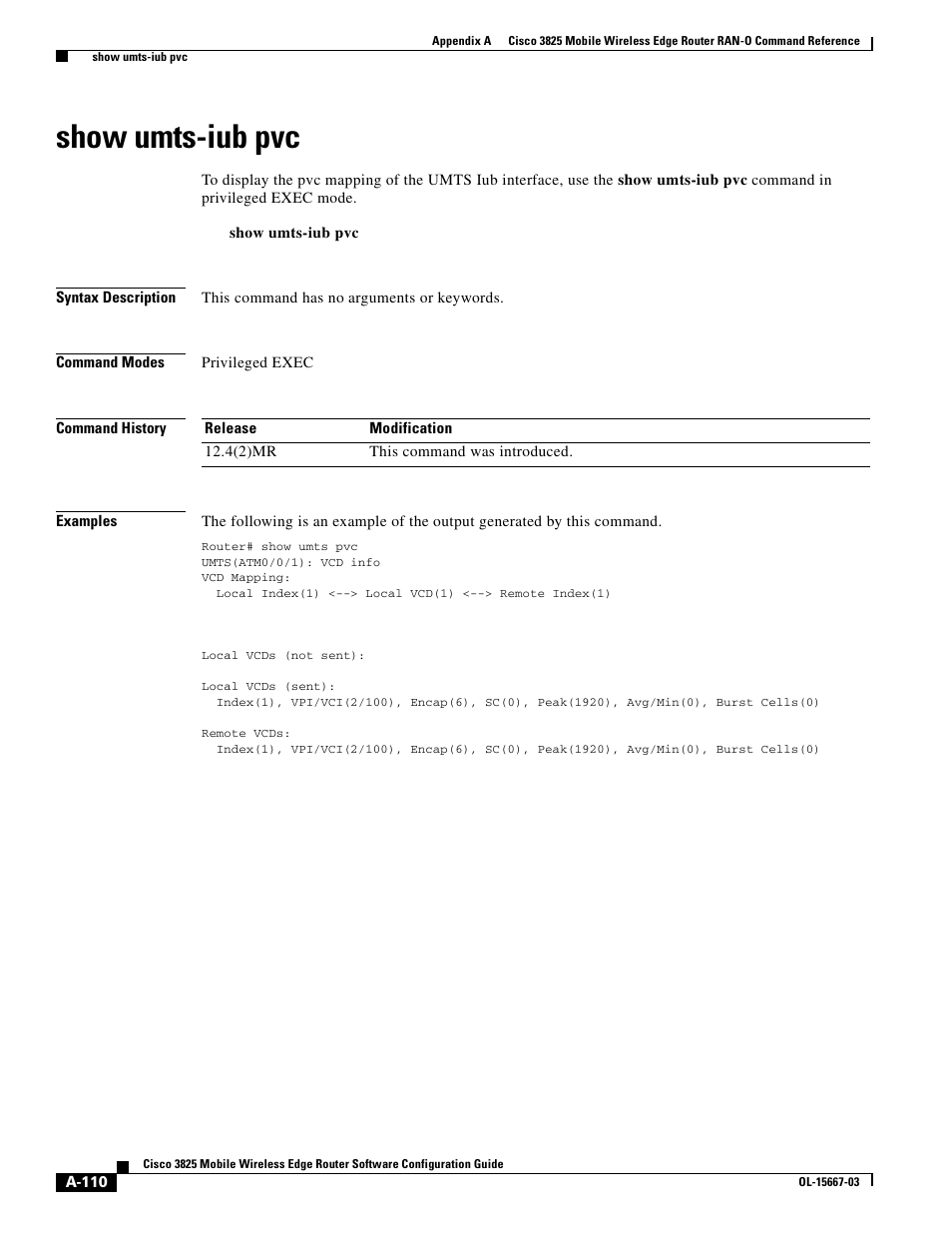 Show umts-iub pvc | Cisco 3825 User Manual | Page 242 / 358