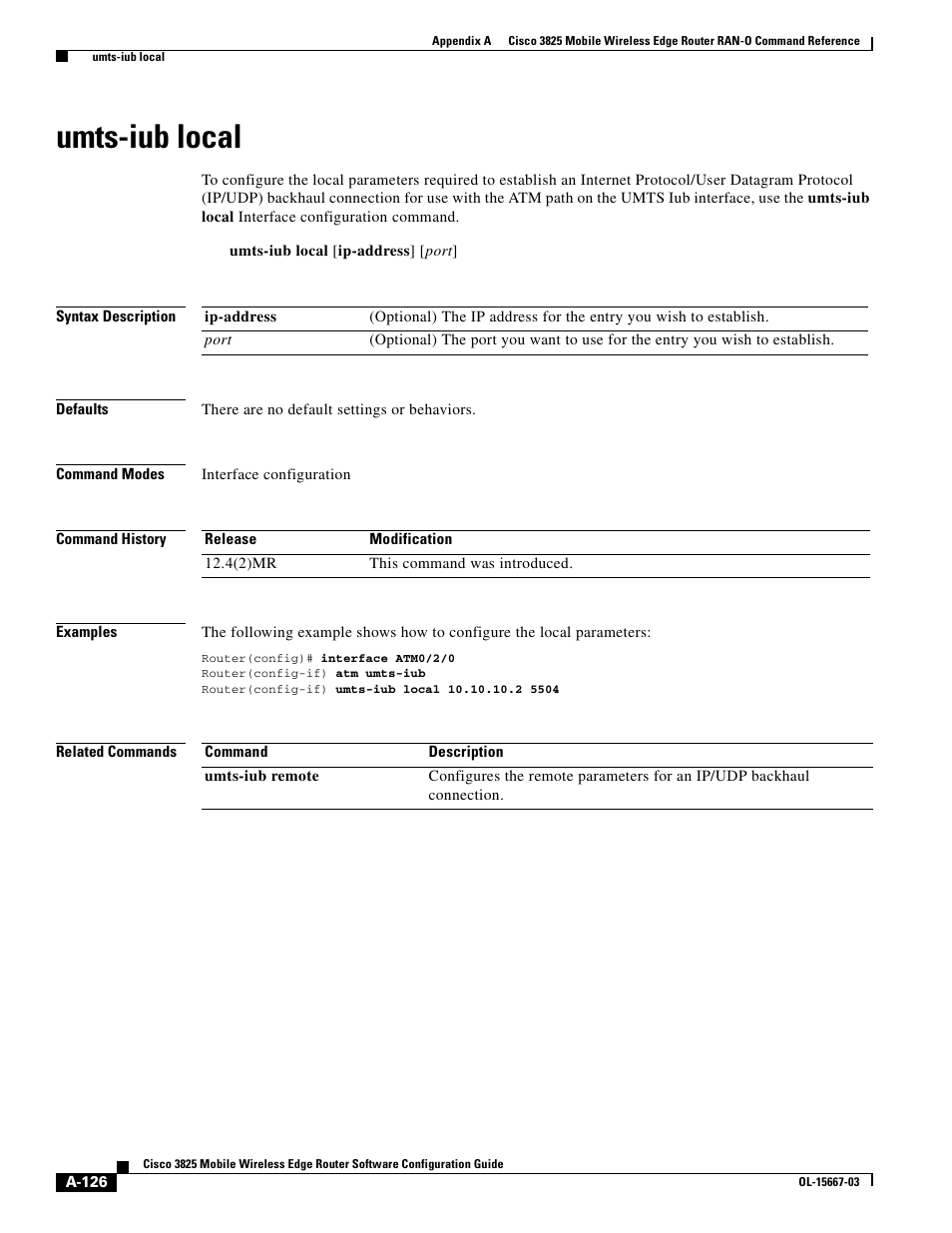 Umts-iub local | Cisco 3825 User Manual | Page 258 / 358