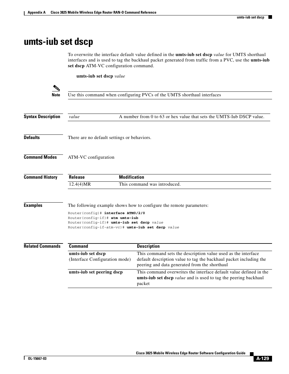 Umts-iub set dscp | Cisco 3825 User Manual | Page 261 / 358