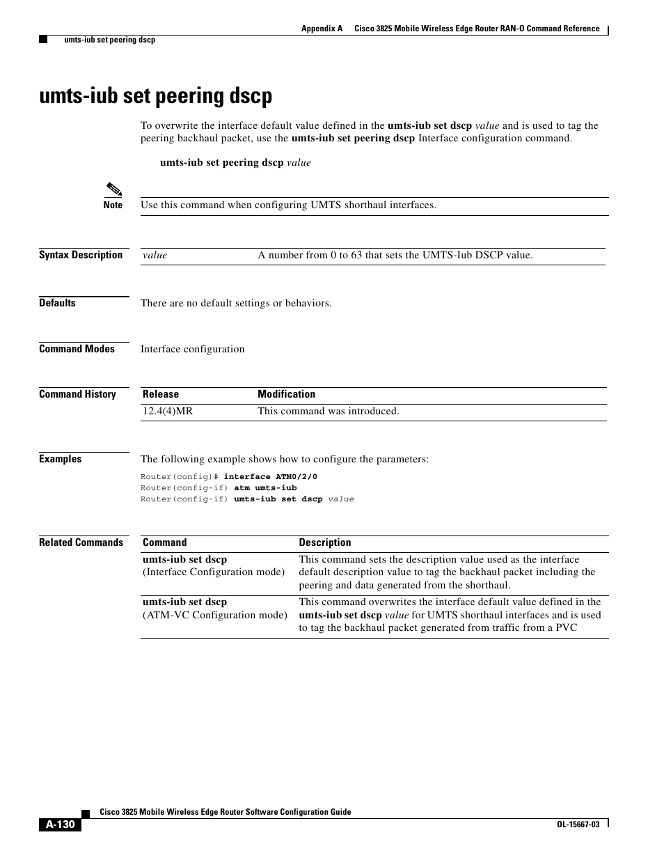 Umts-iub set peering dscp | Cisco 3825 User Manual | Page 262 / 358