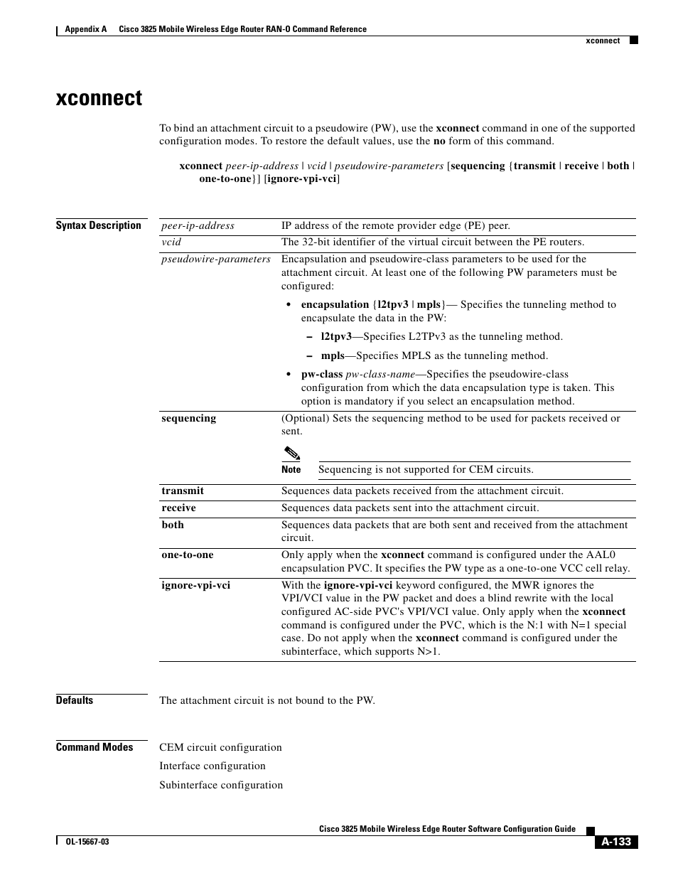 Xconnect | Cisco 3825 User Manual | Page 265 / 358