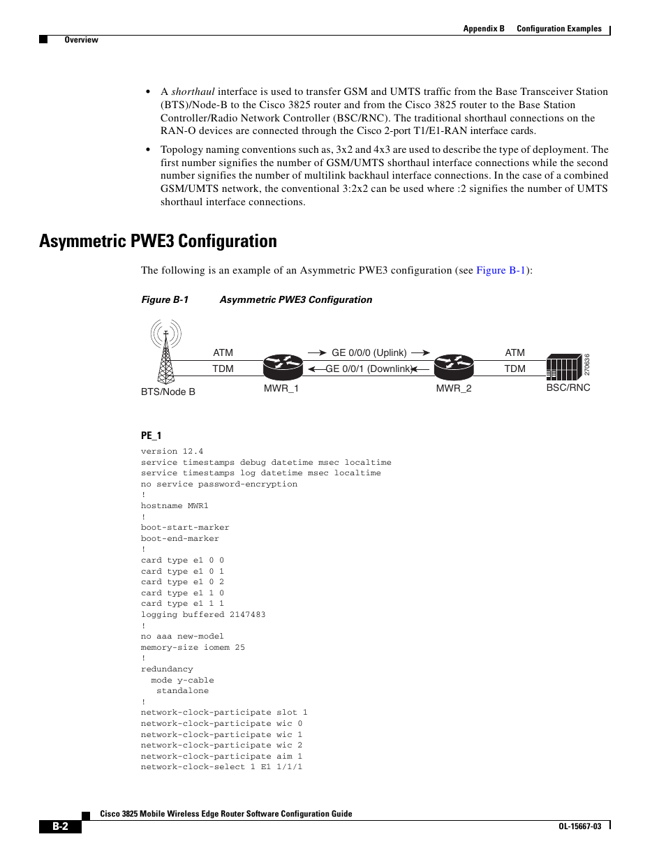 Asymmetric pwe3 configuration | Cisco 3825 User Manual | Page 270 / 358