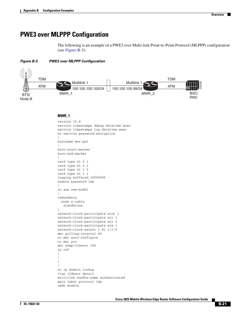 Pwe3 over mlppp configuration | Cisco 3825 User Manual | Page 289 / 358