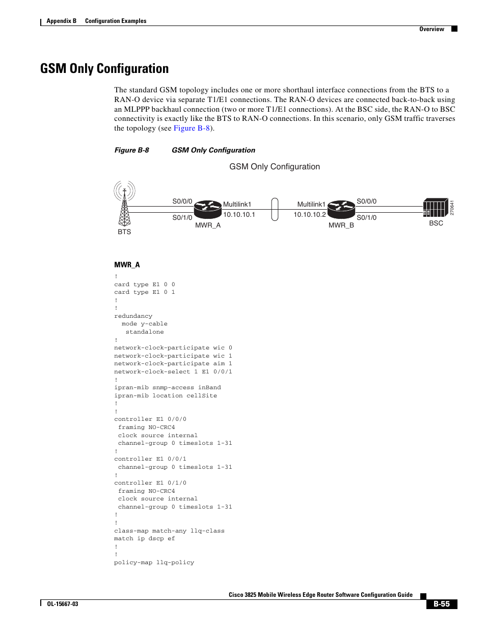 Gsm only configuration | Cisco 3825 User Manual | Page 323 / 358