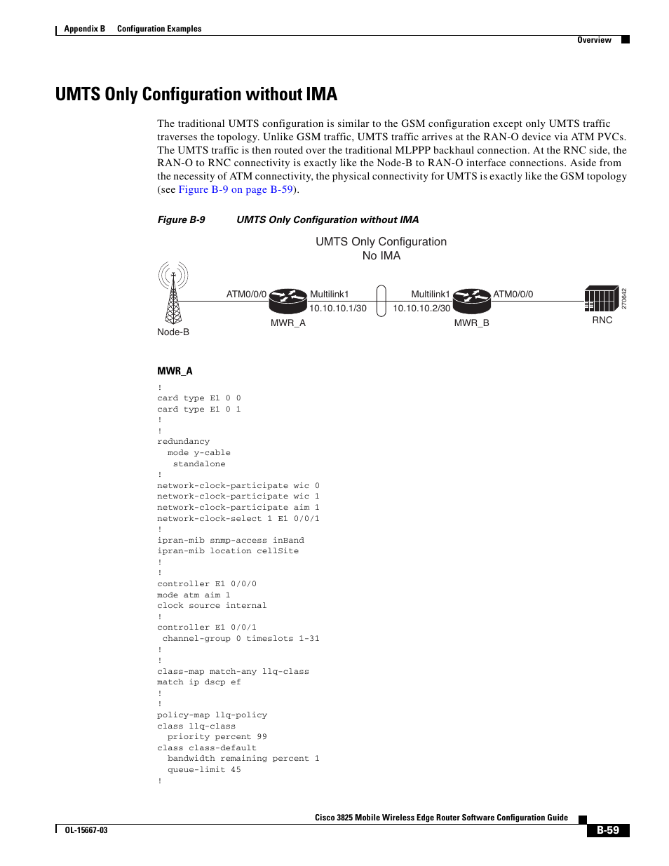 Umts only configuration without ima | Cisco 3825 User Manual | Page 327 / 358