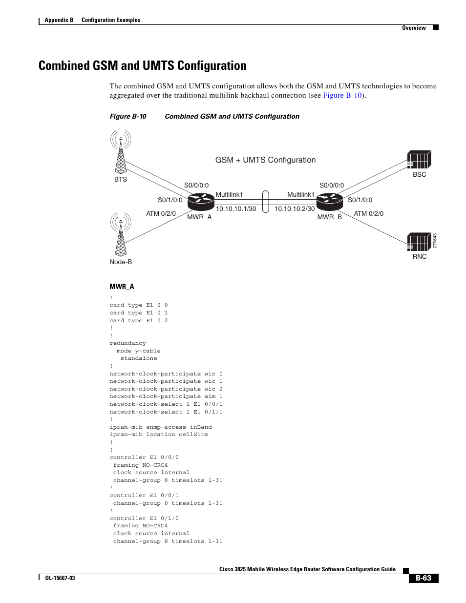 Combined gsm and umts configuration | Cisco 3825 User Manual | Page 331 / 358
