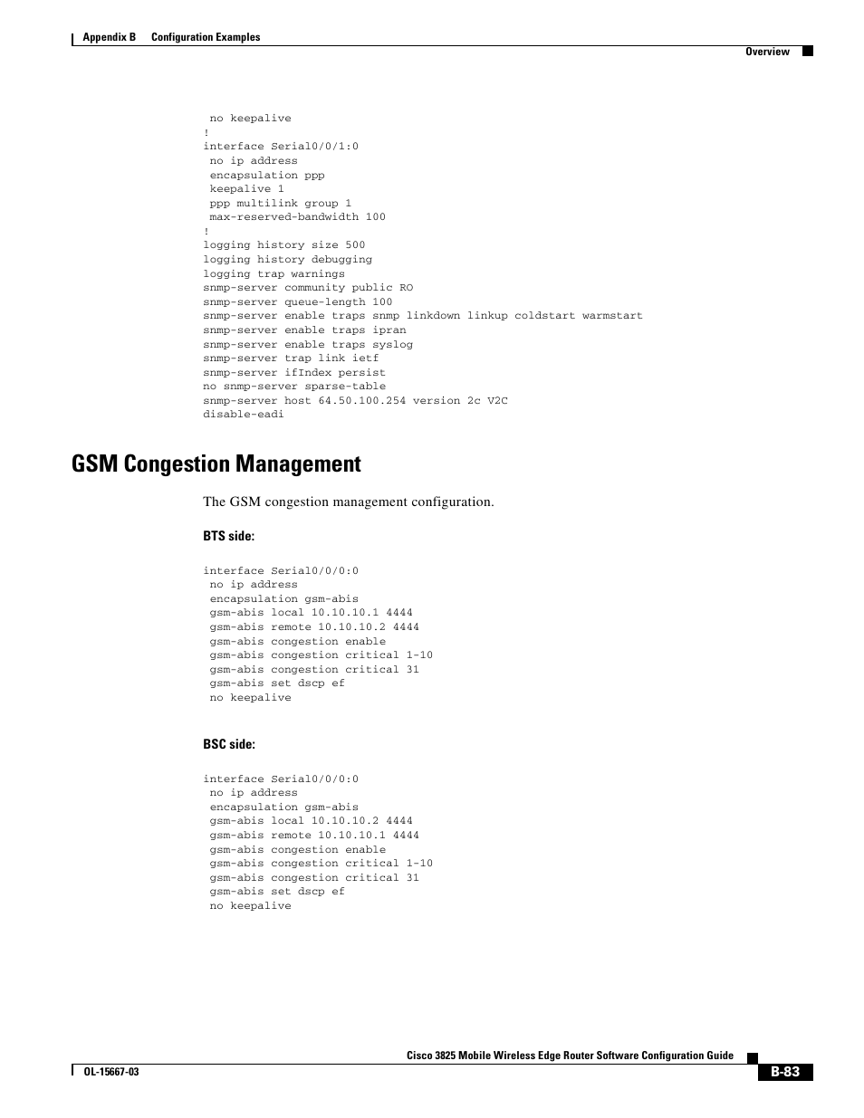 Gsm congestion management | Cisco 3825 User Manual | Page 351 / 358