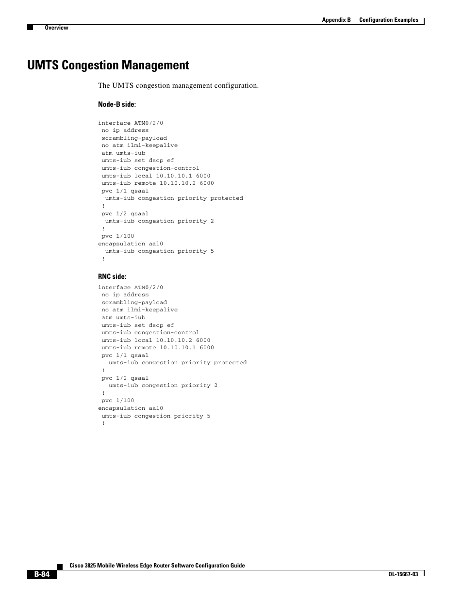 Umts congestion management | Cisco 3825 User Manual | Page 352 / 358