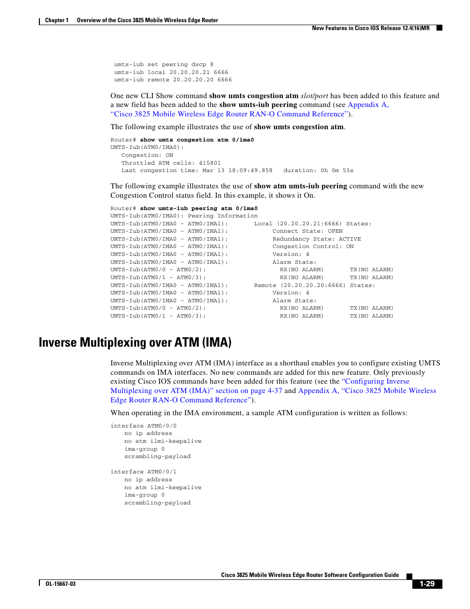 Inverse multiplexing over atm (ima) | Cisco 3825 User Manual | Page 39 / 358