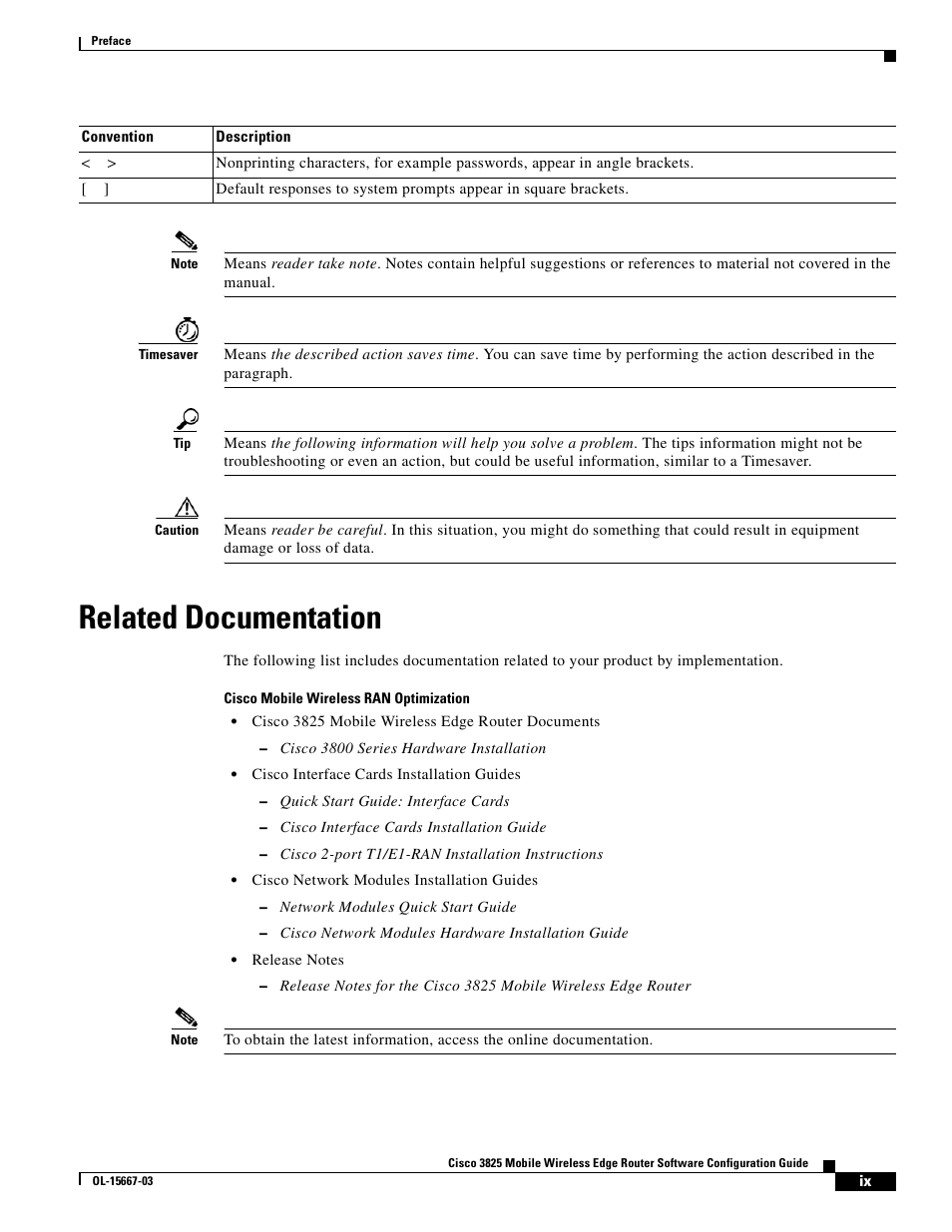 Related documentation | Cisco 3825 User Manual | Page 9 / 358