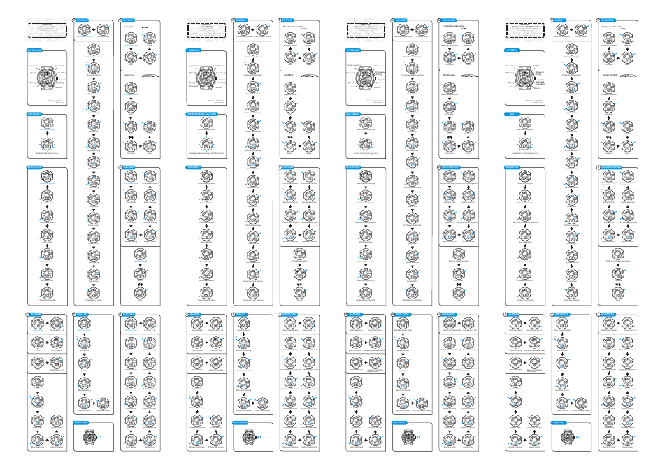 Q&Q QUARTZ MD08168 User Manual | 2 pages