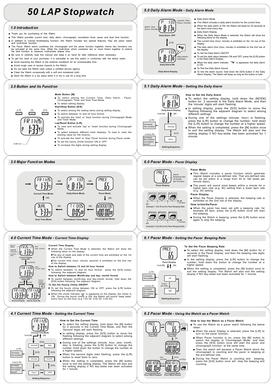Q&Q QUARTZ L105J User Manual | 14 pages