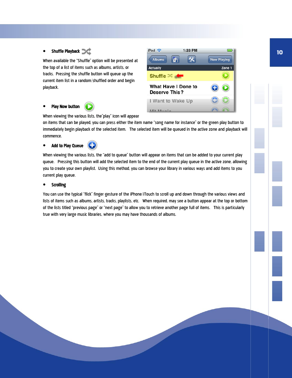 Qsonix iPad/iPhone Addendum User Manual | Page 10 / 15