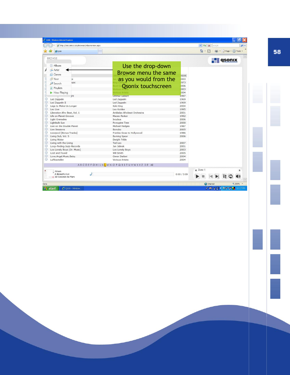 Qsonix Q110 User Manual | Page 58 / 62