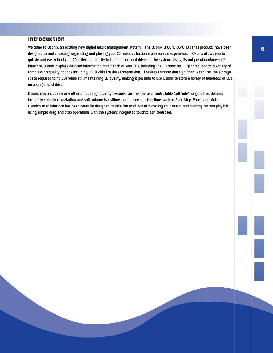 Introduction | Qsonix Q110 User Manual | Page 6 / 62