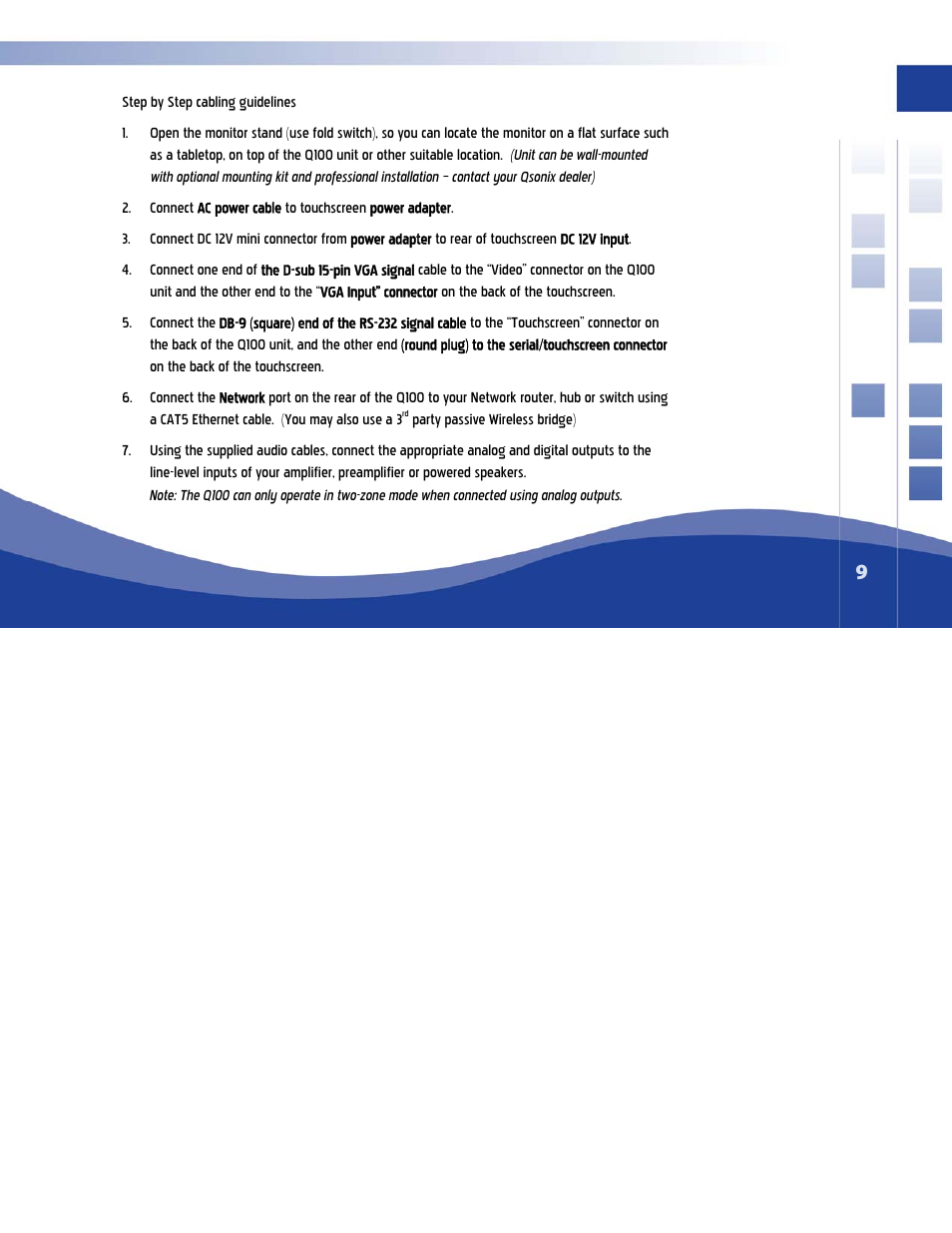 Qsonix Q100 System User Manual | Page 9 / 42