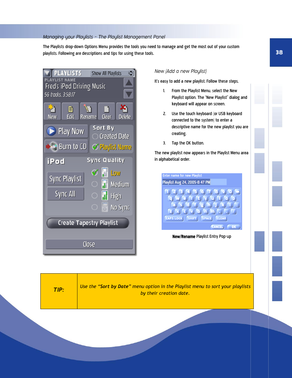 New (add a new playlist) | Qsonix QJB110 User Manual | Page 34 / 64