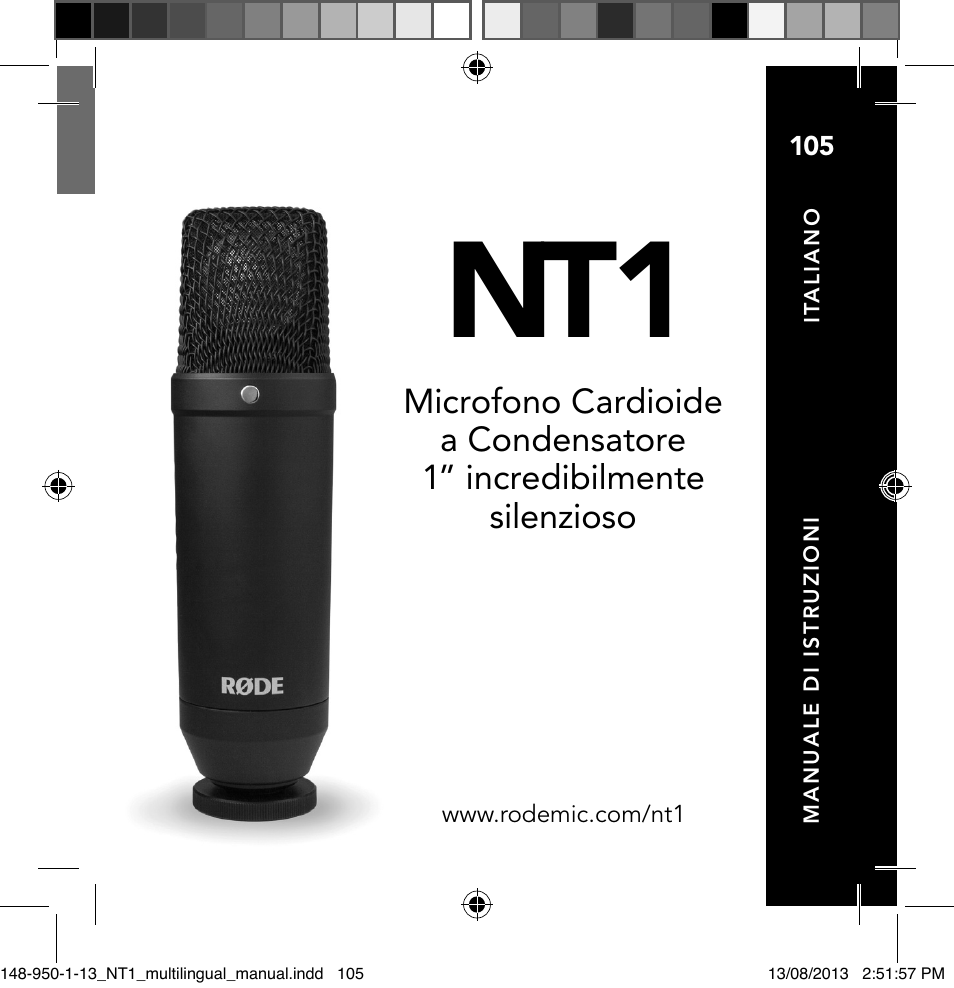 RODE Microphones NT1 User Manual | Page 105 / 208