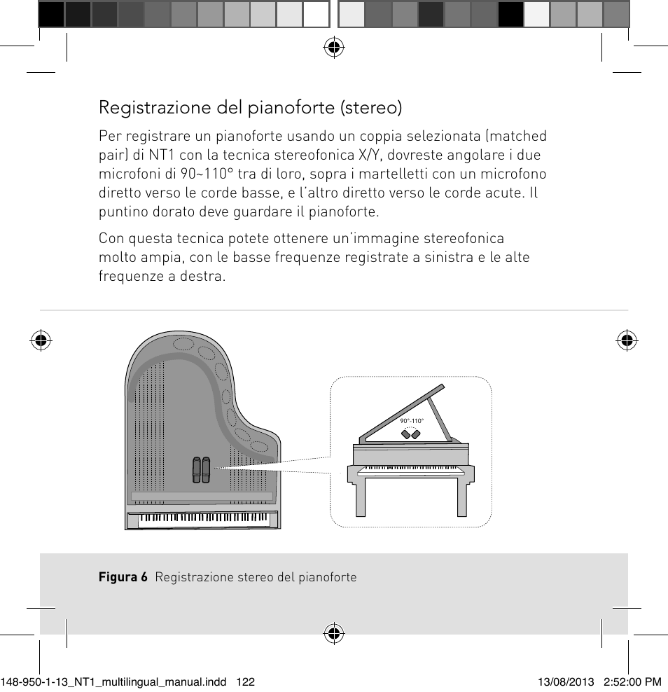 Registrazione del pianoforte (stereo) | RODE Microphones NT1 User Manual | Page 122 / 208