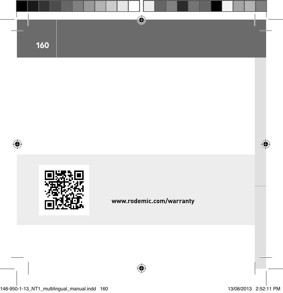 RODE Microphones NT1 User Manual | Page 160 / 208