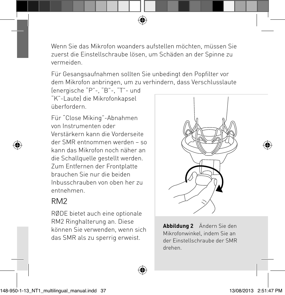 RODE Microphones NT1 User Manual | Page 37 / 208