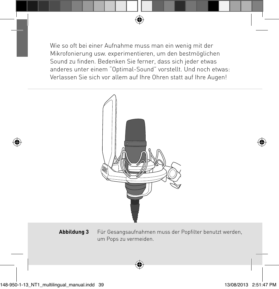 RODE Microphones NT1 User Manual | Page 39 / 208