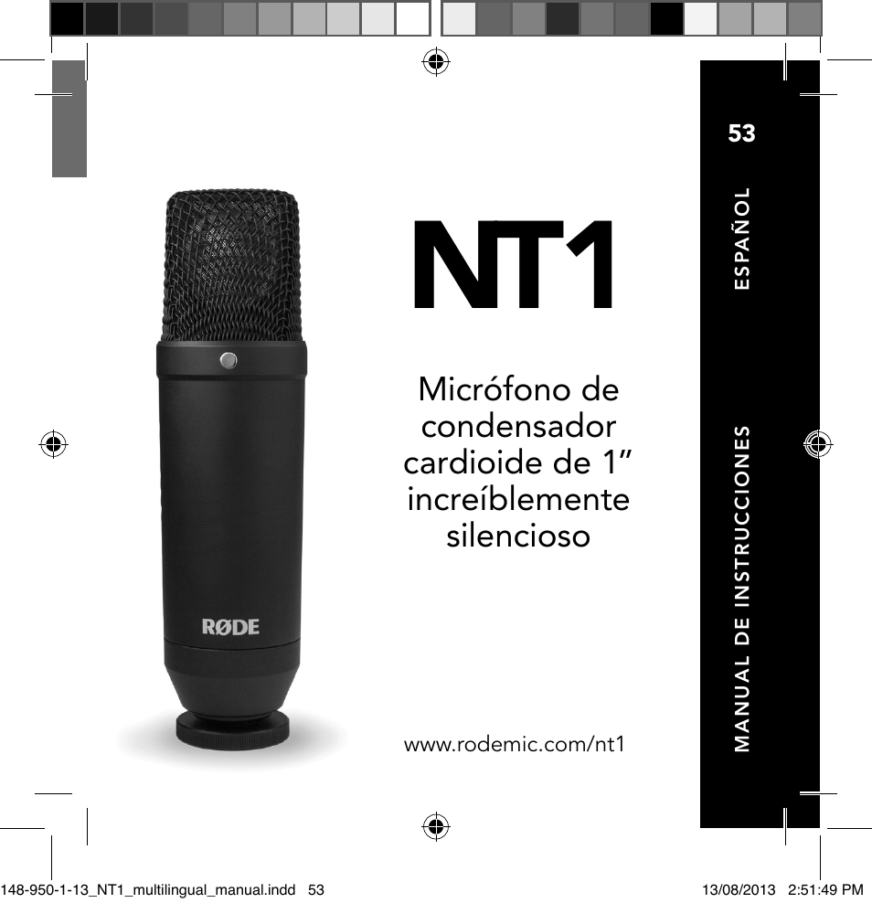 RODE Microphones NT1 User Manual | Page 53 / 208