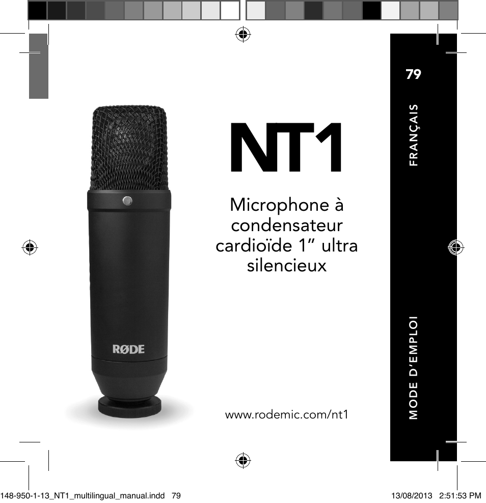 RODE Microphones NT1 User Manual | Page 79 / 208