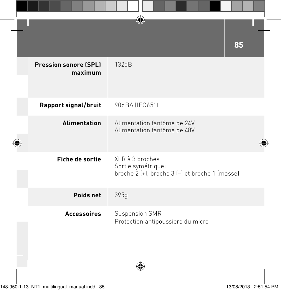 RODE Microphones NT1 User Manual | Page 85 / 208