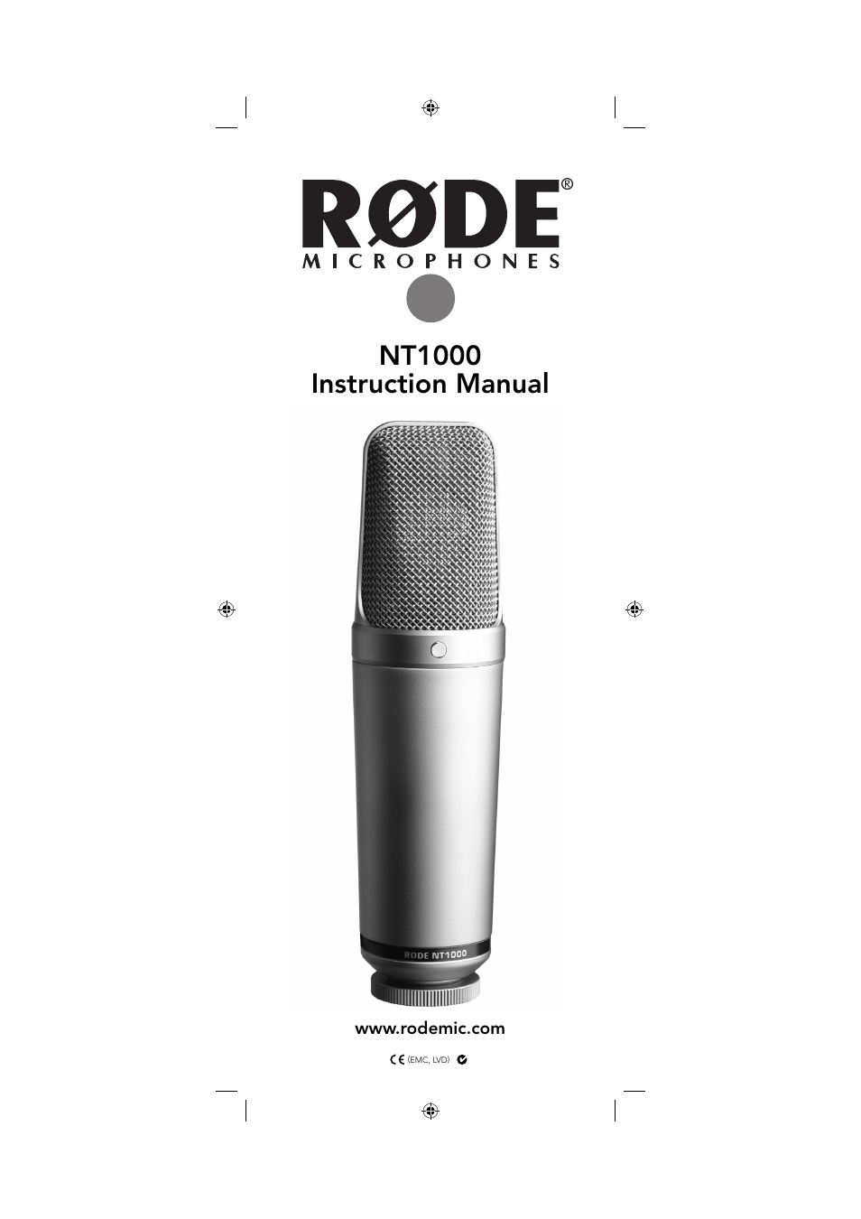 RODE Microphones NT1000 User Manual | 8 pages