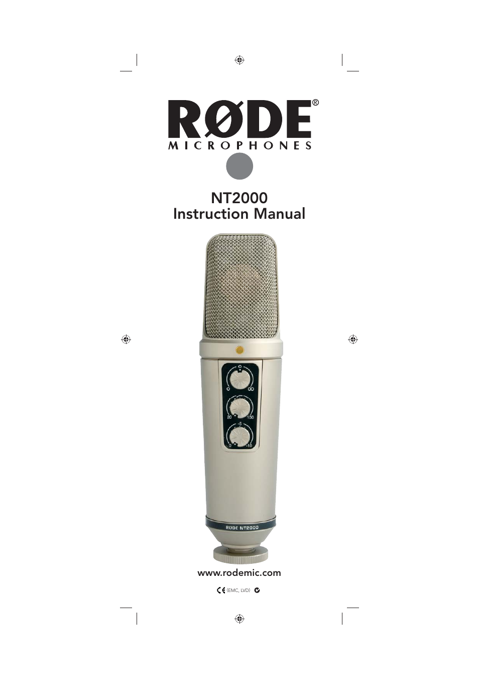 RODE Microphones NT2000 User Manual | 12 pages