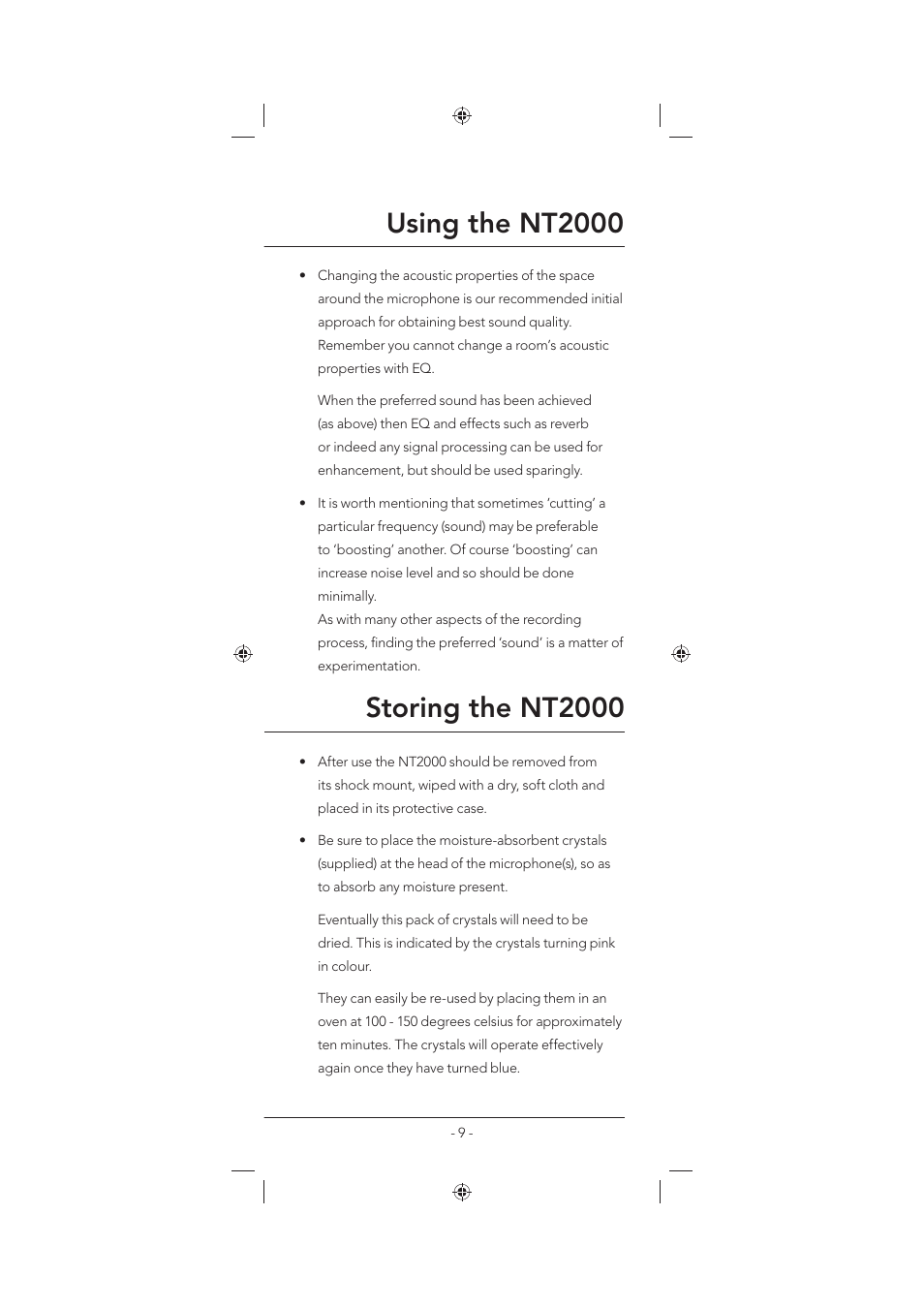 RODE Microphones NT2000 User Manual | Page 9 / 12